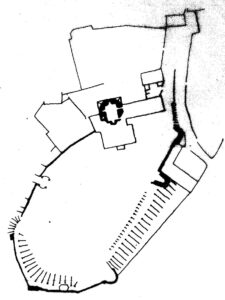 Sketch Map of Cardigan Castle