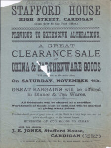 Sale at J E Jones Poster